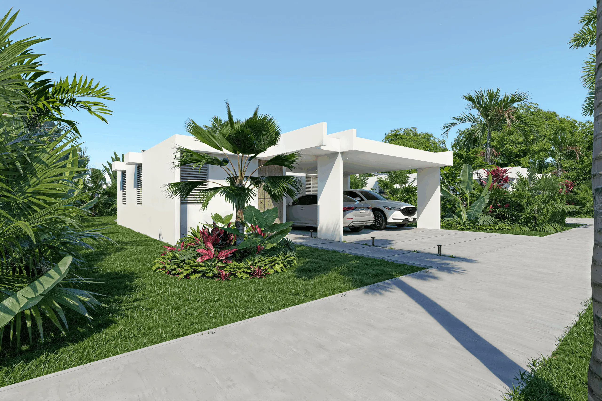 Fachada de una residencia en Alturas de San Agustín
