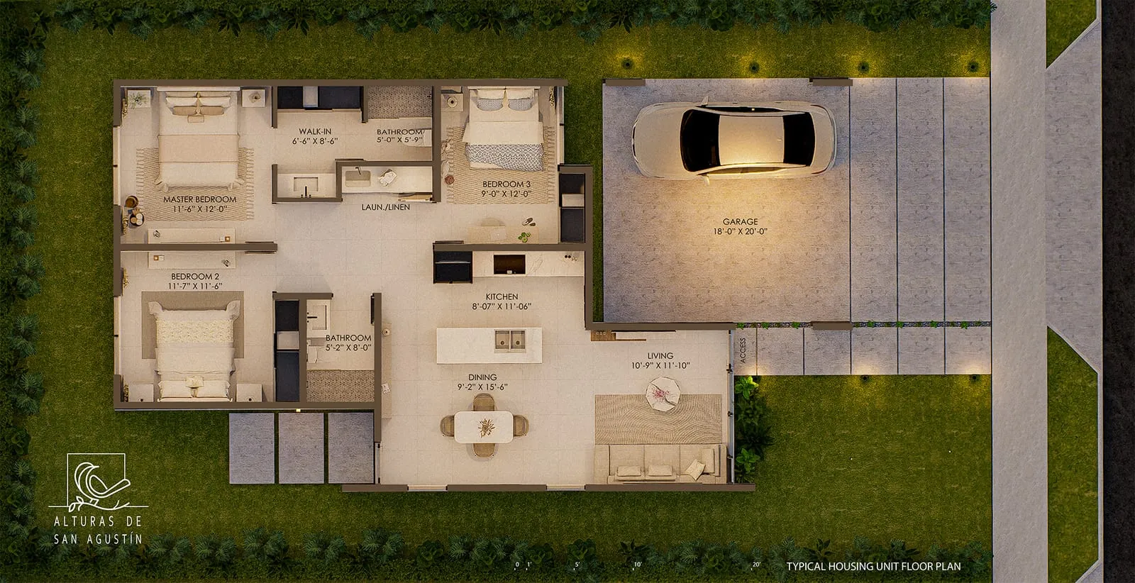 Plano de la residencia — Alturas de San Agustín