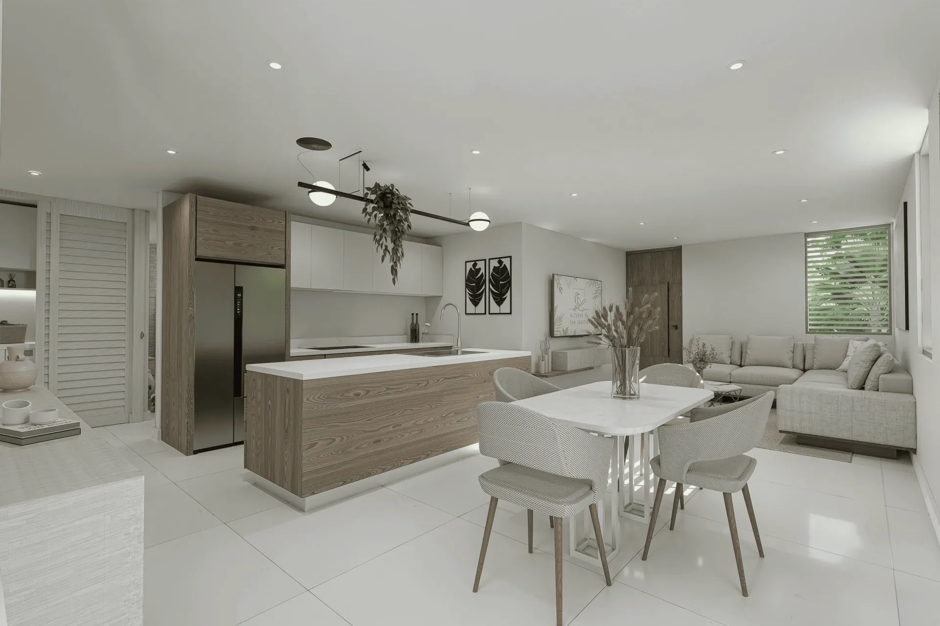 Cocina de concepto abierto — Alturas de San Agustín